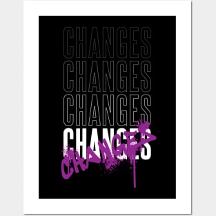 changes word art Posters and Art